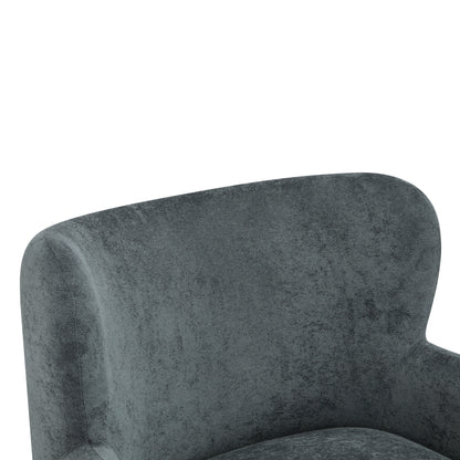 Zoe Fabric Wingback Accent Chairs Single Sofa