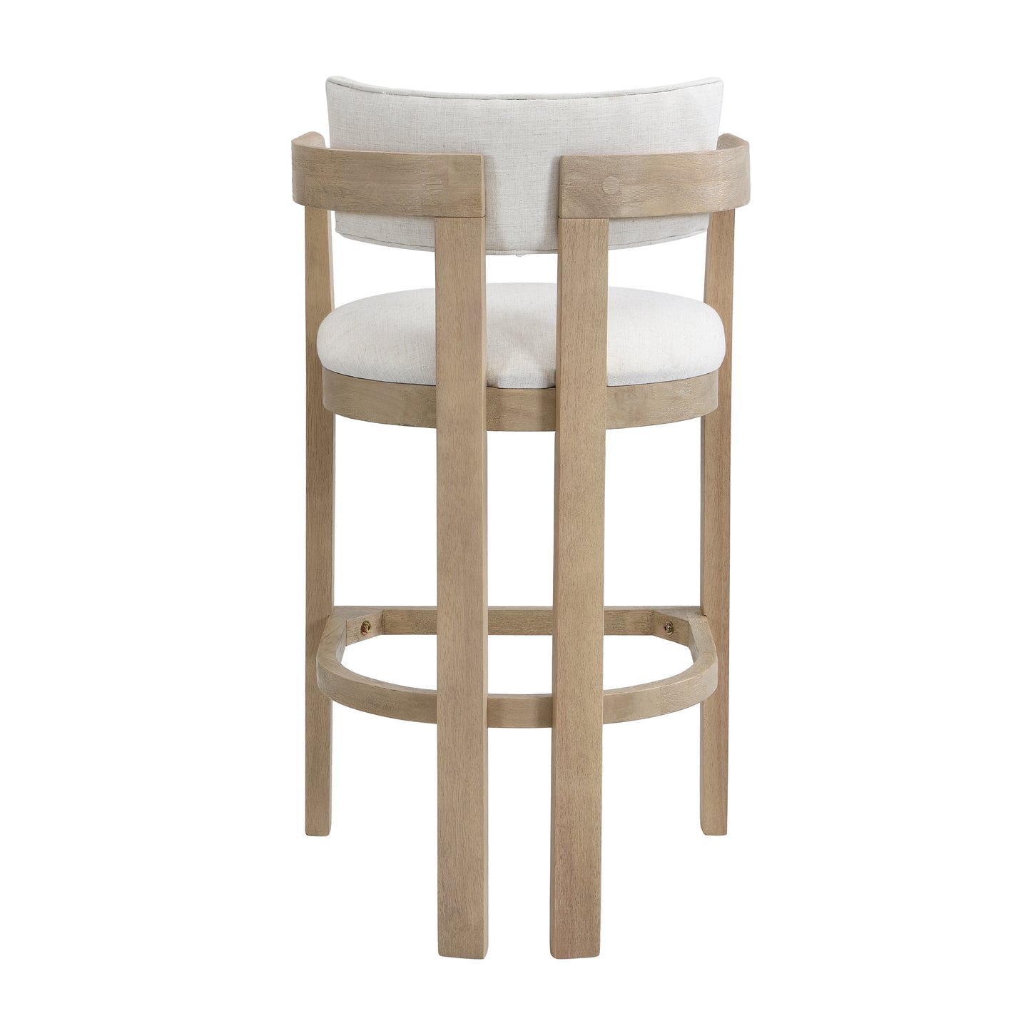 Thorn 30" Wooden Frame and Upholstered barstool with arm and back,Set of 2