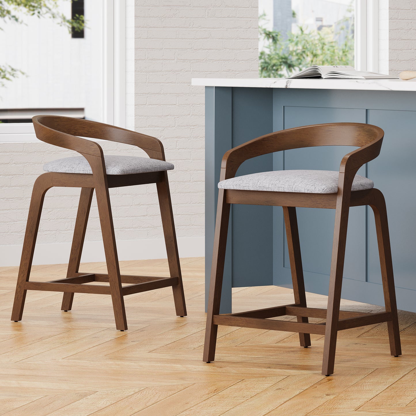 Evereste Counter Stools with Cushions