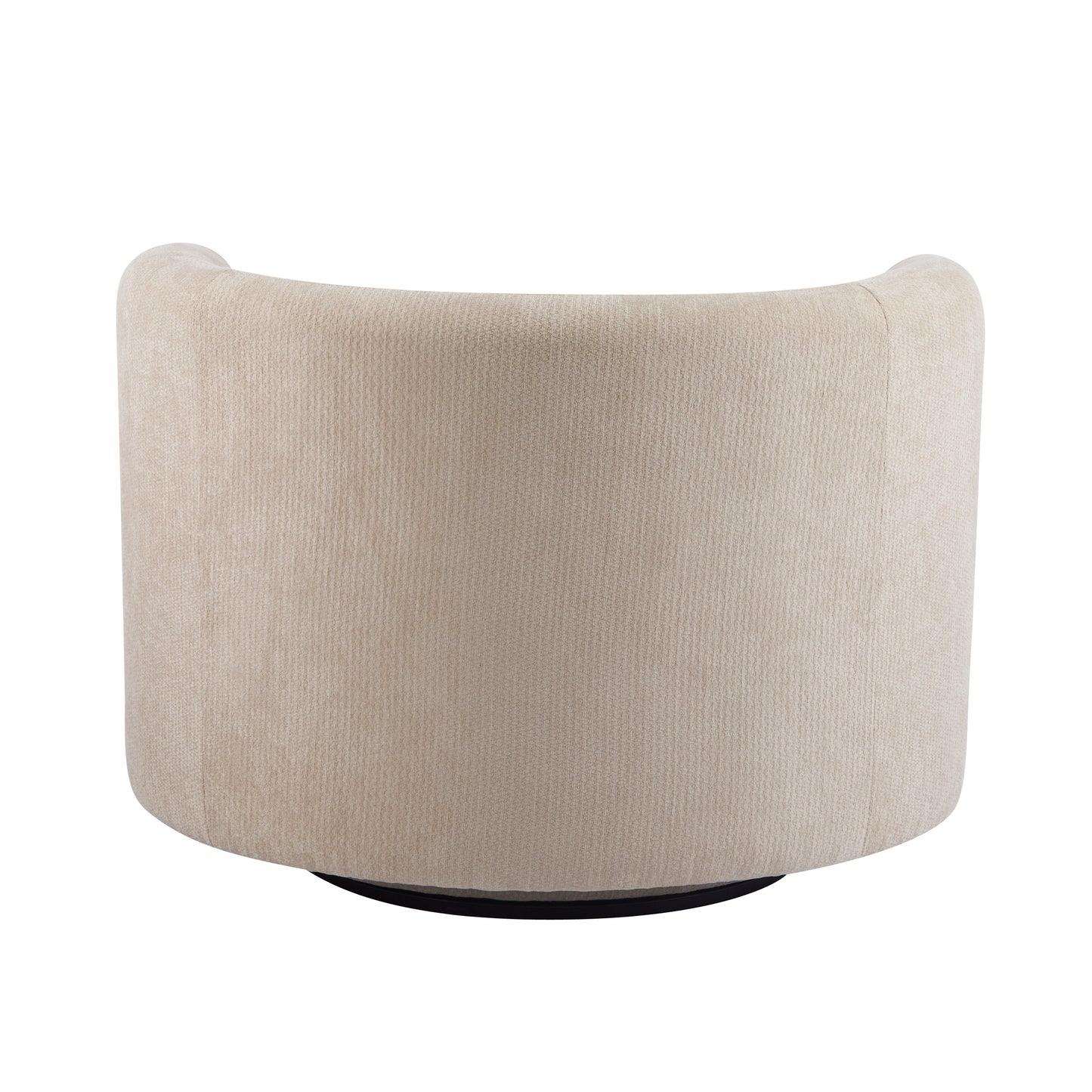 Rhys Swivel Accent Armchair, 360-Degree Rotating Lounge Chair with Sloping Armrests and Lumbar Pillow