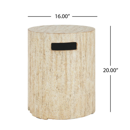 Alarion Outdoor Fire Pit Table Set – 40,000 BTU Propane Fire Pit with Matching Tank Holder