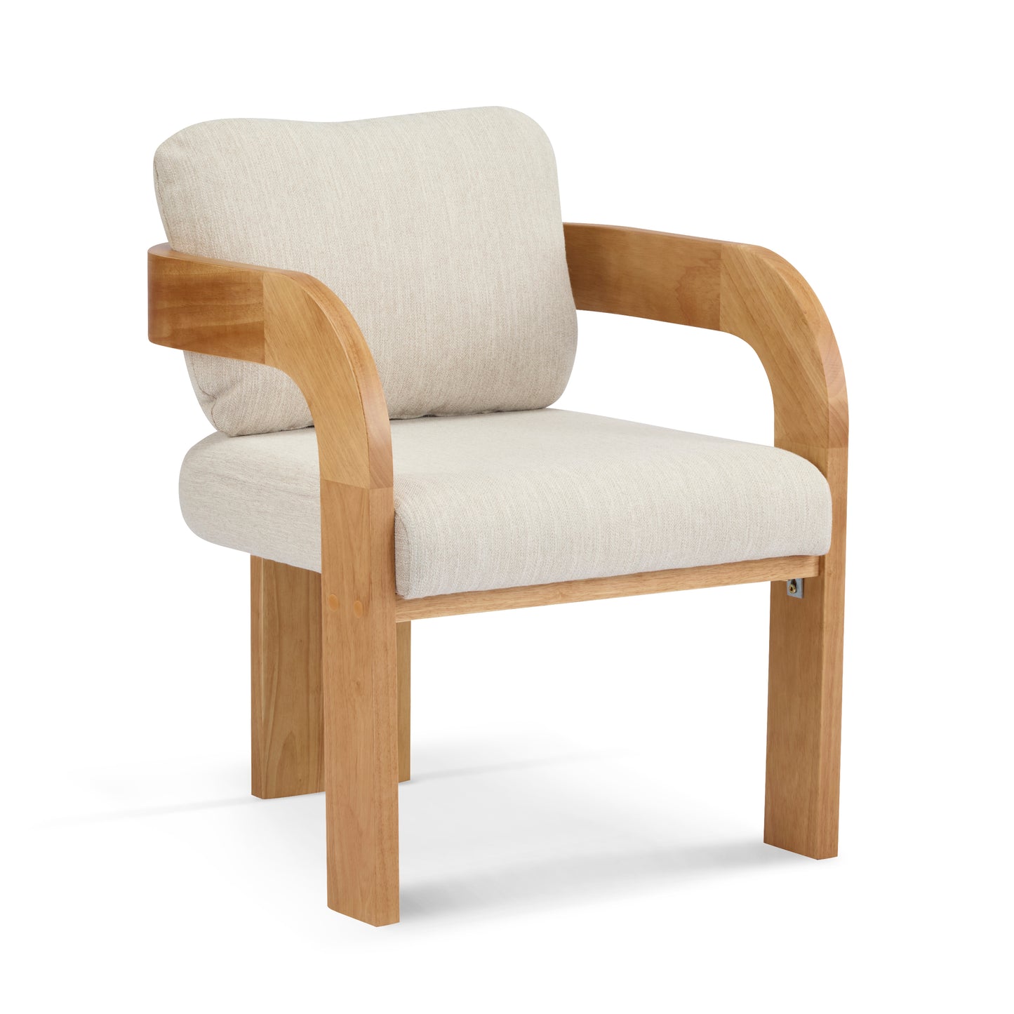 Nanali 2-Pack Dining Chairs with Pillow Back,Solid Wood Frame