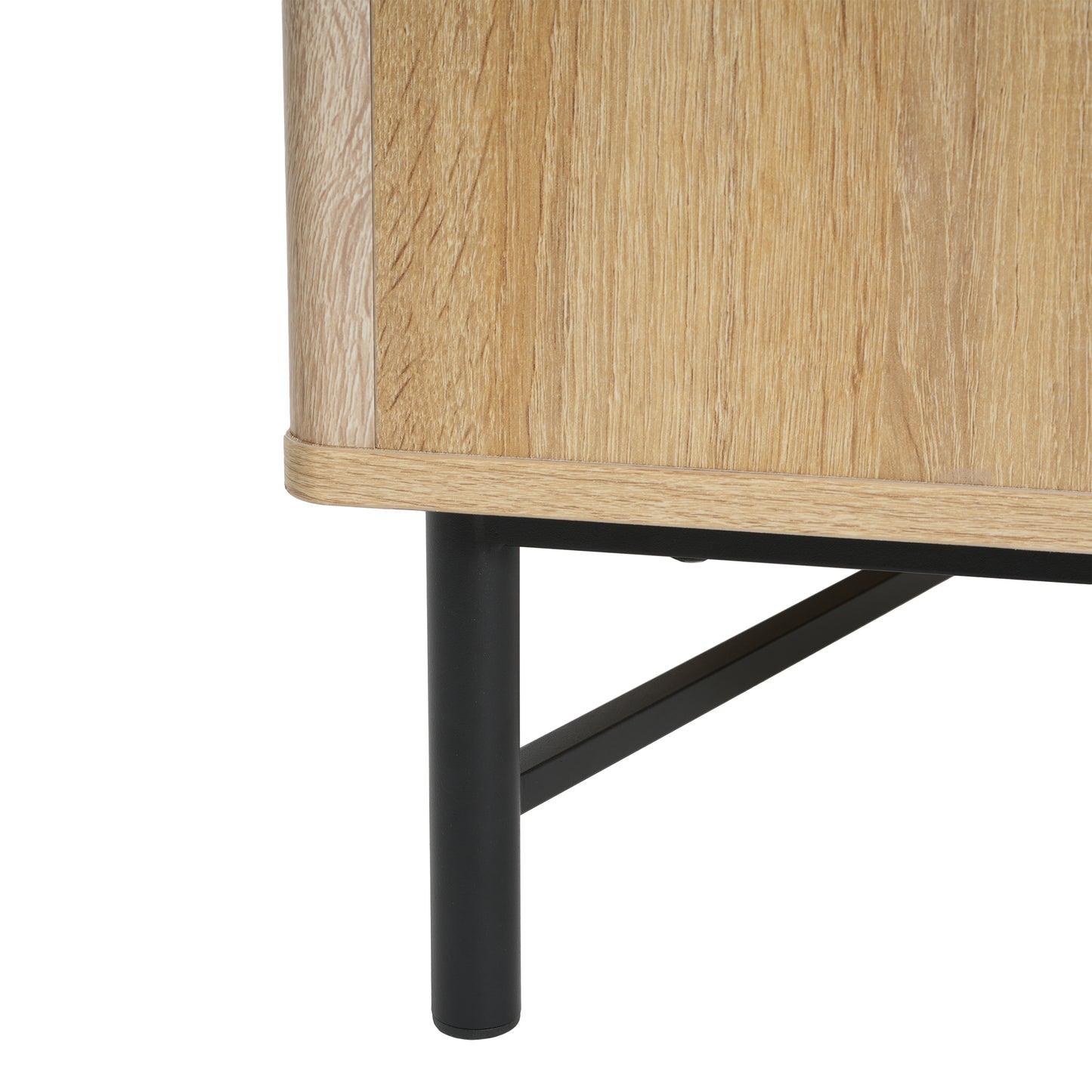 Manafaat Functional 4-Door TV Cabinet – 2 Storage Spaces, Adjustable Shelves,for Living Room