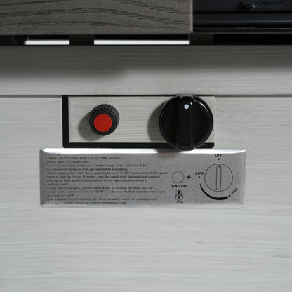 Kirathira Extendable Rectangle Aluminum fire Pit Table, 50,000BTU