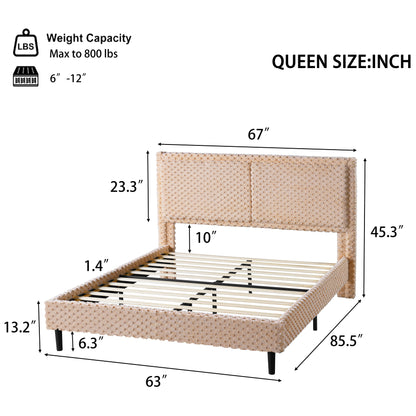 Fessil Simple Modern Plush Soft Bed Comfortable Backrest Bedroom Bed