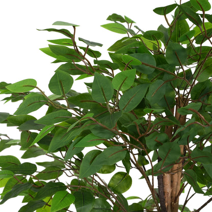 Varian 74" Artificial Ficus Tree with Black Plastic Pot