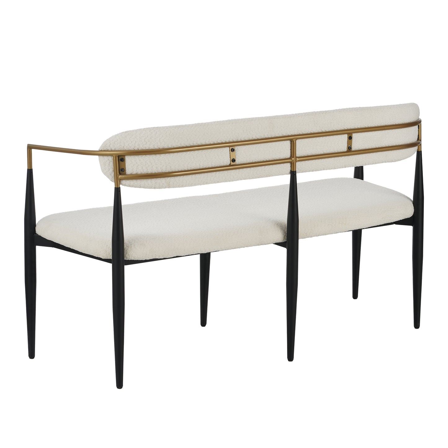 Embara Minimalist  Style Metal Loveseat Settee
