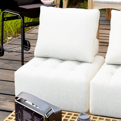 Premium Outdoor Modular Sofa with Aluminum Frame, Removable Cushions & Waterproof Cover