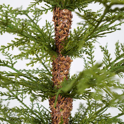 Dorian 4ft Pre-Lit Artificial Christmas 2-Piece with high-quality PE material,Set Easy Assembly,Potted stand