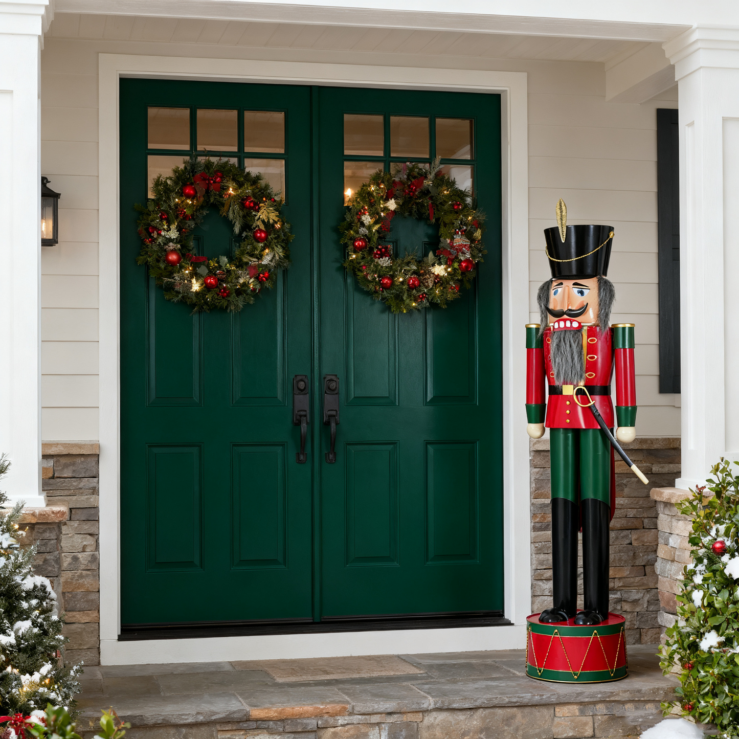 Peregrine Classic Iron Nutcracker for Holiday Decor