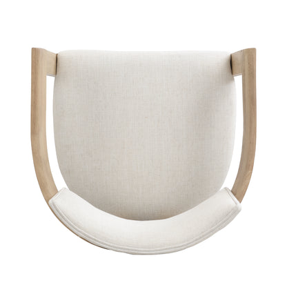 Thorn 30" Wooden Frame and Upholstered barstool with arm and back,Set of 2