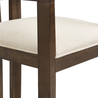Celestia Modern Upholstered Dining Chairs With Armrest  Set of 2