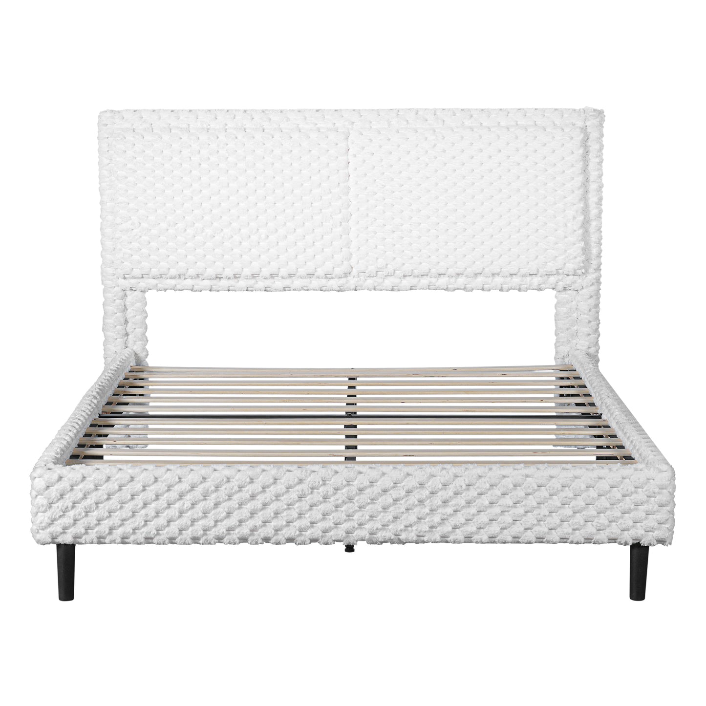 Fessil Simple Modern Plush Soft Bed Comfortable Backrest Bedroom Bed