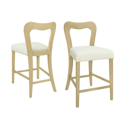VintParlor 25.5 in. Modern Upholstered Counter Stools,Set of 2