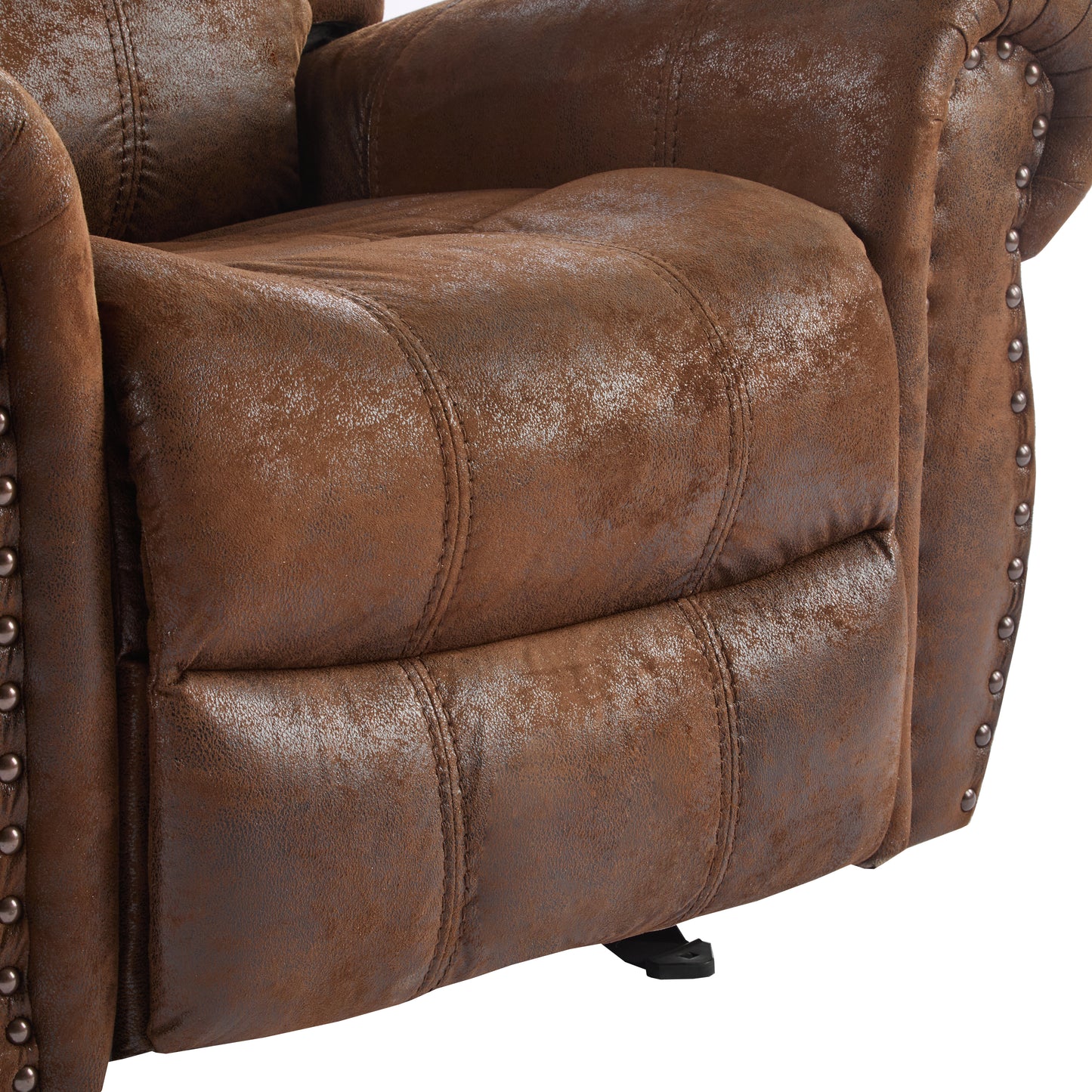 Isellen Suede Manual Glider Standard Recliner