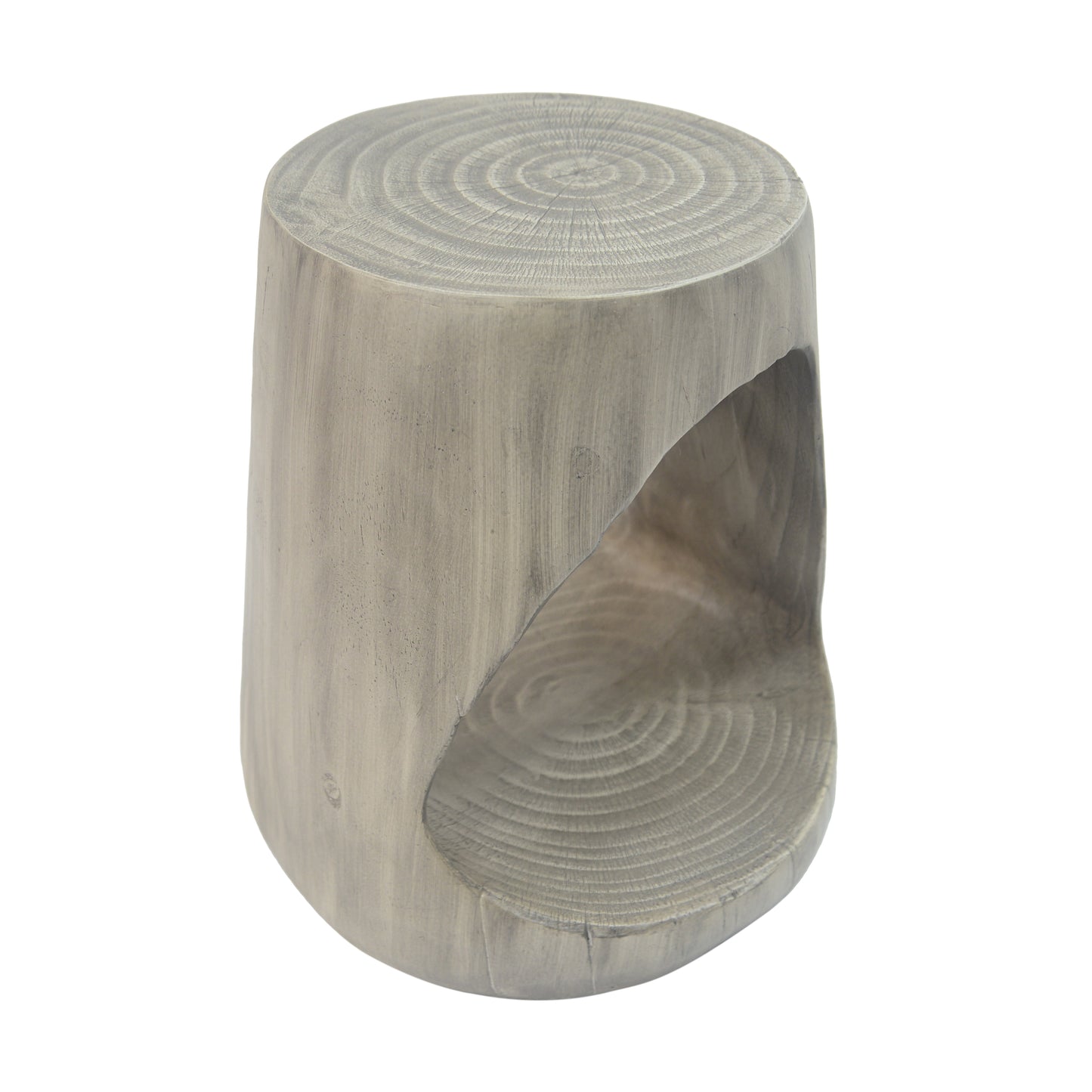 Hawthor MGO Hollow Side Table, Wood-like texture