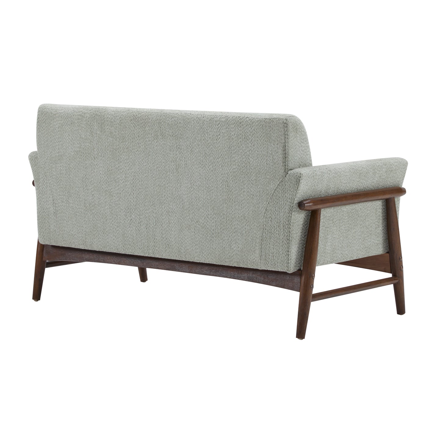 Aeionius Modern Indoor Boucle Loveseat with Flared Arms, Upholstered Fabric Sofa
