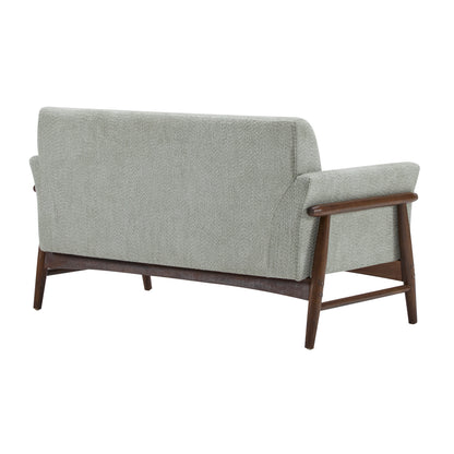 Aeionius Modern Indoor Boucle Loveseat with Flared Arms, Upholstered Fabric Sofa