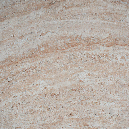 Montclair Outdoor Lightweight Concrete Side Table With Side Handles,Travertine Finish