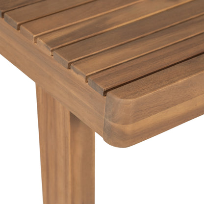 Somadorin 69" Acacia Wood Outdoor Dining Table with Slatted Top