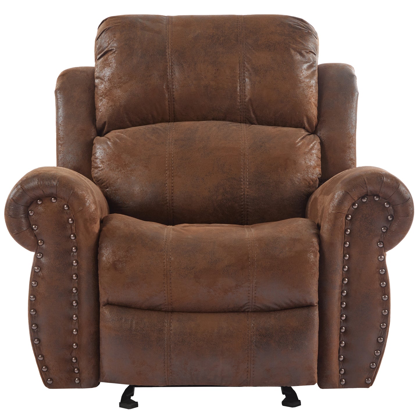 Isellen Suede Manual Glider Standard Recliner