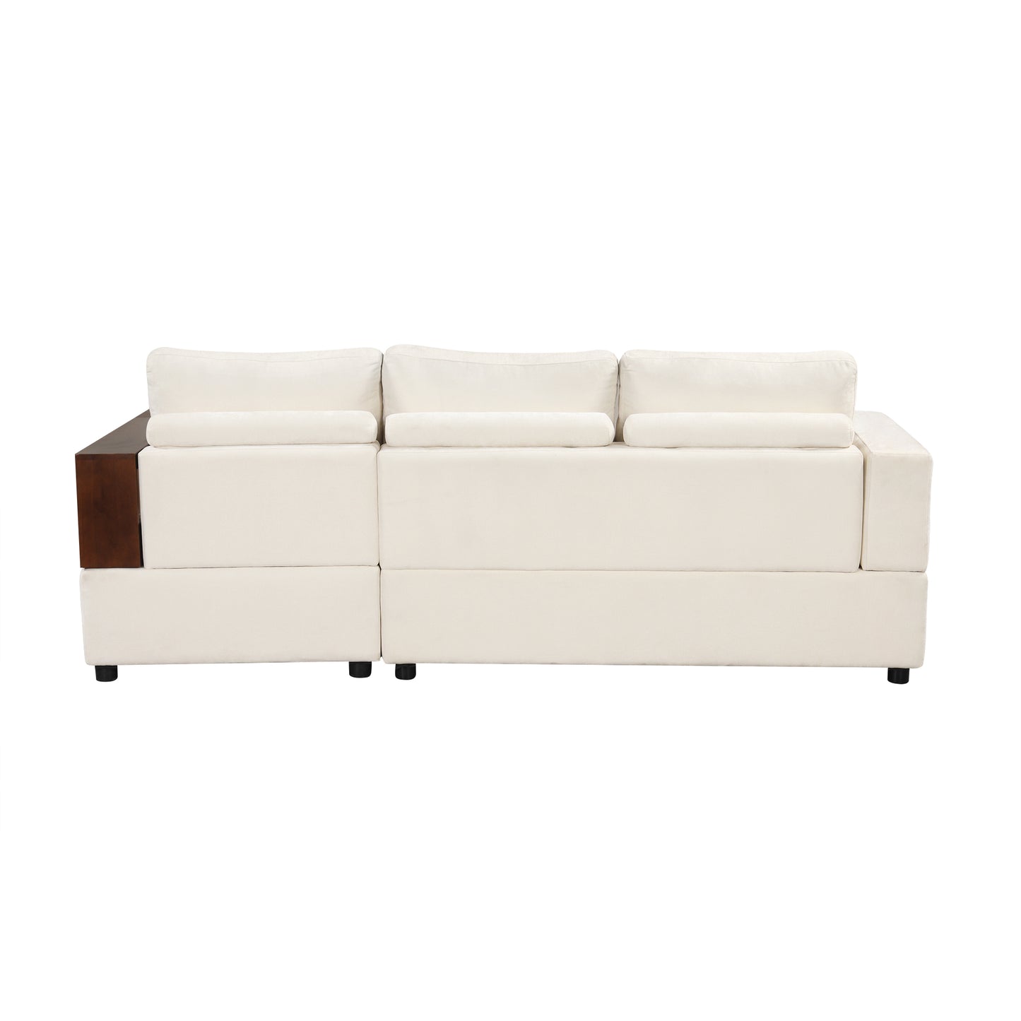 Serava Sectional Sofa Upholstered Sofa Couch with Reversible Armrests for Living Room
