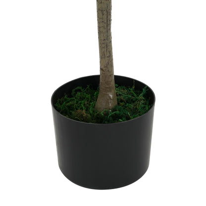 Sylvar 66" Artificial Olive Tree with Black Plastic Pot