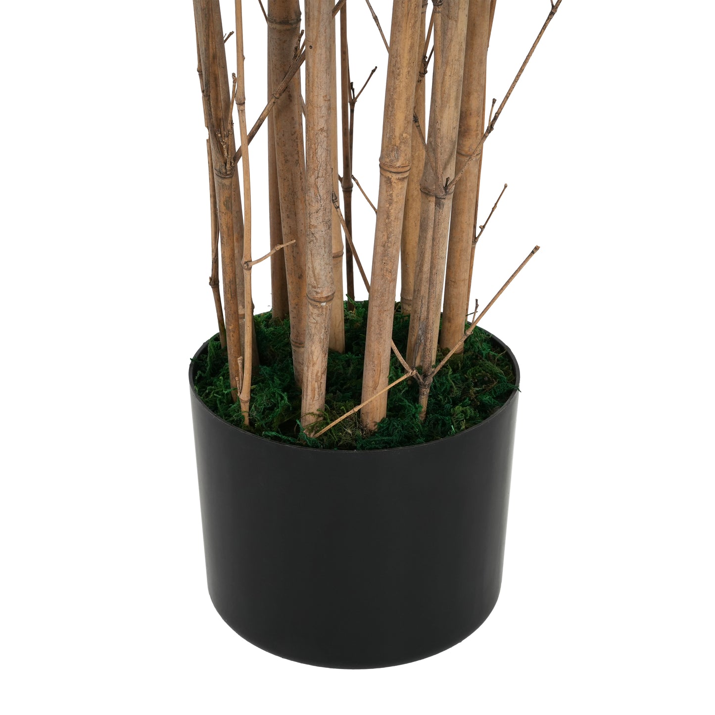 Emelric 70" Artificial Bamboo with Black Plastic Pot