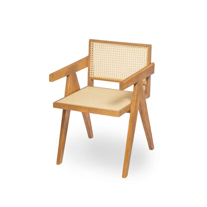 Chandiger Wood Arm Dining Chair,Set of 2