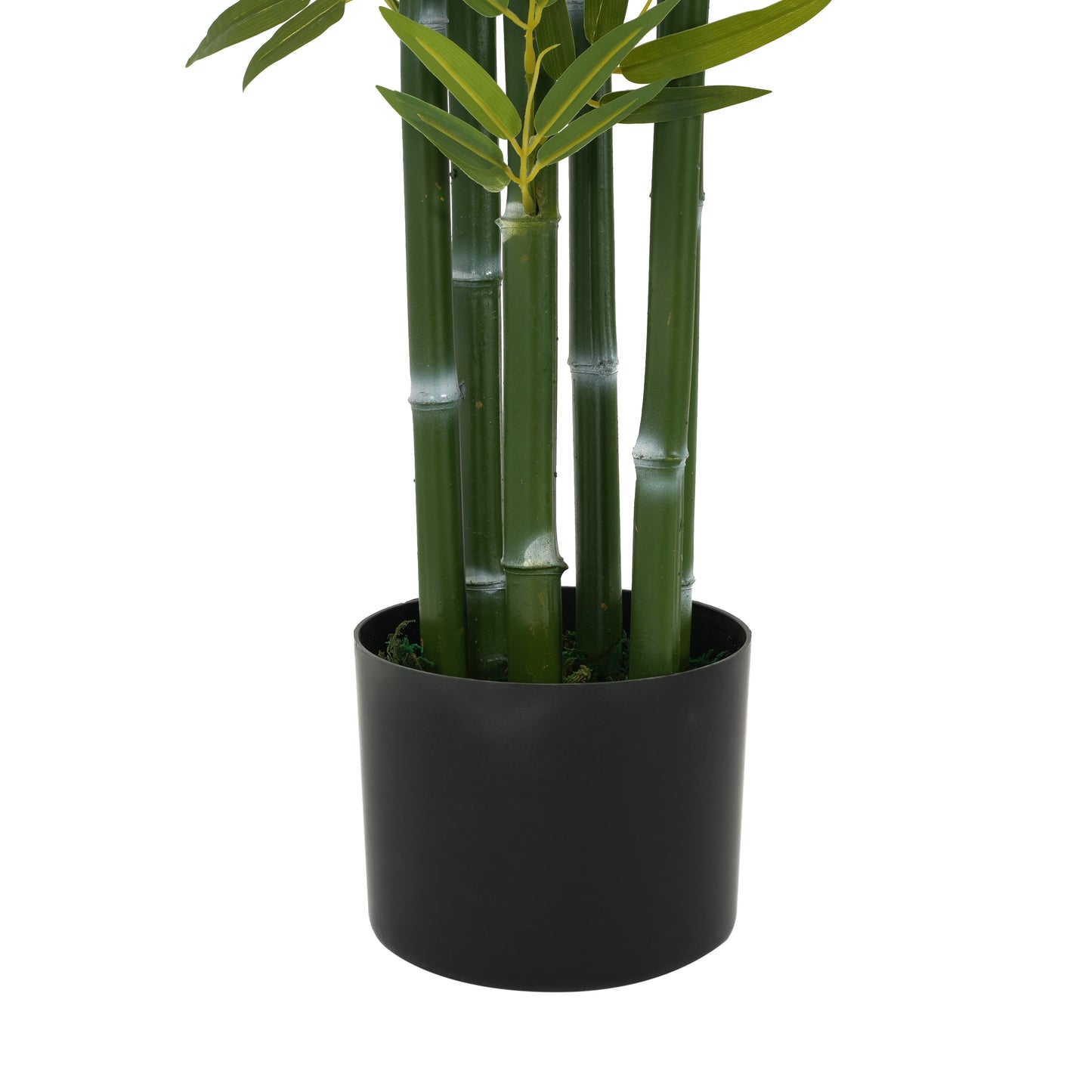 Kaelith 72" Artificial Bamboo with Black Plastic Pot - 2pcs