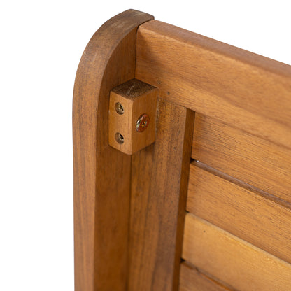 Ashwell C-shaped Acacia Wood Side Table