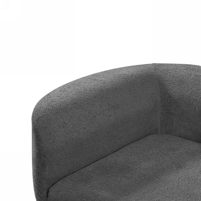 Orellar 116" Modern Curved Sectional Sofa with High-Density Fully Compressed Sponge and Chaise Lounge, Pearl Upholstery