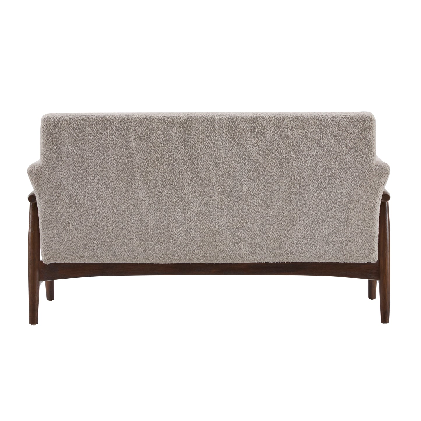 Aeionius Modern Indoor Boucle Loveseat with Flared Arms, Upholstered Fabric Sofa
