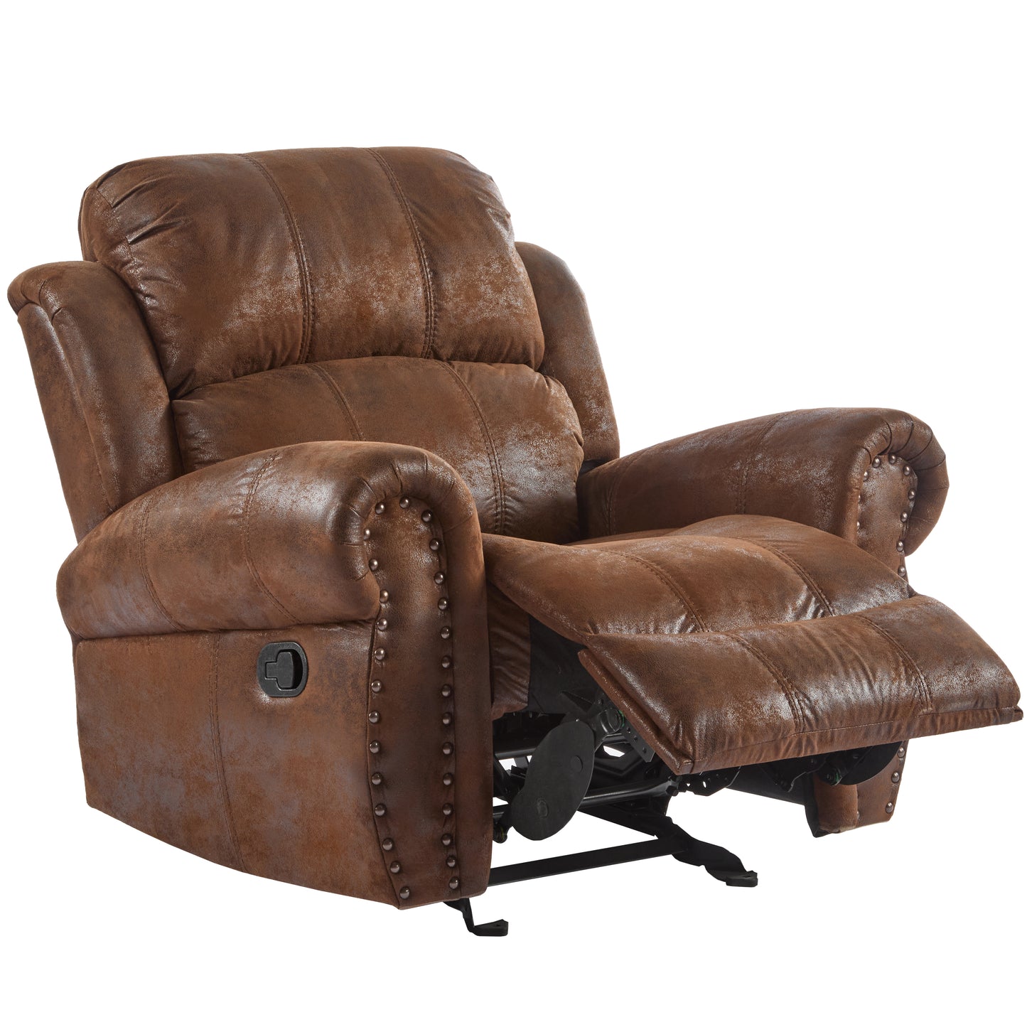 Isellen Suede Manual Glider Standard Recliner