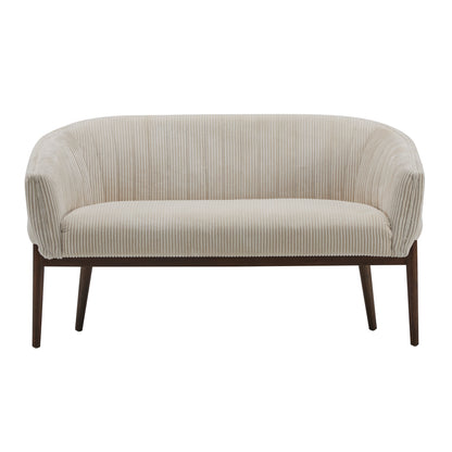 Deborah Mid-Century Fabric Settee