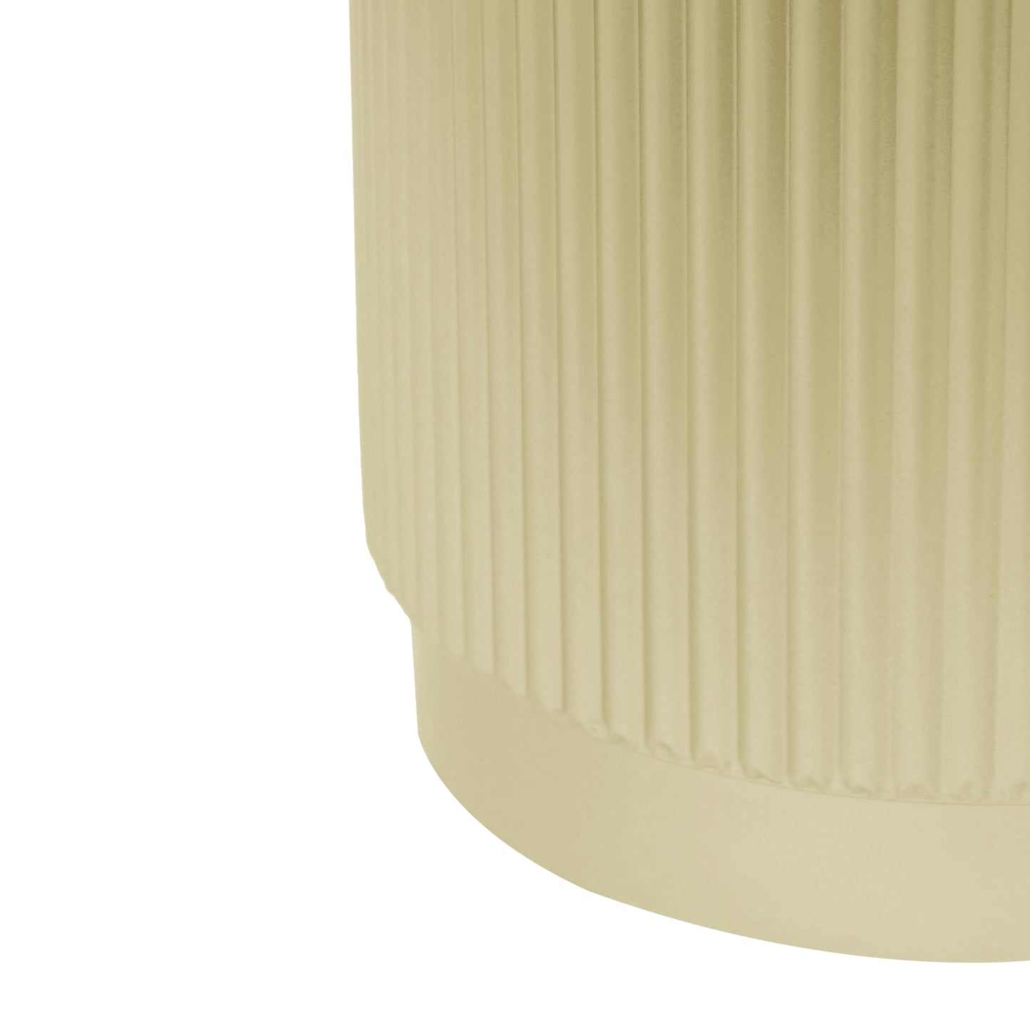 Oberon Golden Round Side Table With Vertical Stripes