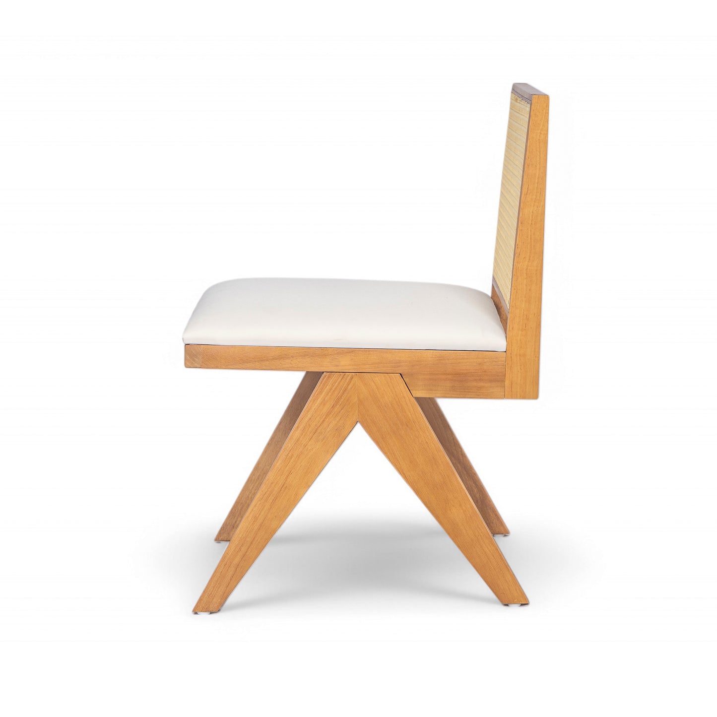 Chandian Dining Room Chairs, Cane Upholstered Kitchen Chairs Side Chairs With Cushion,Set of 2