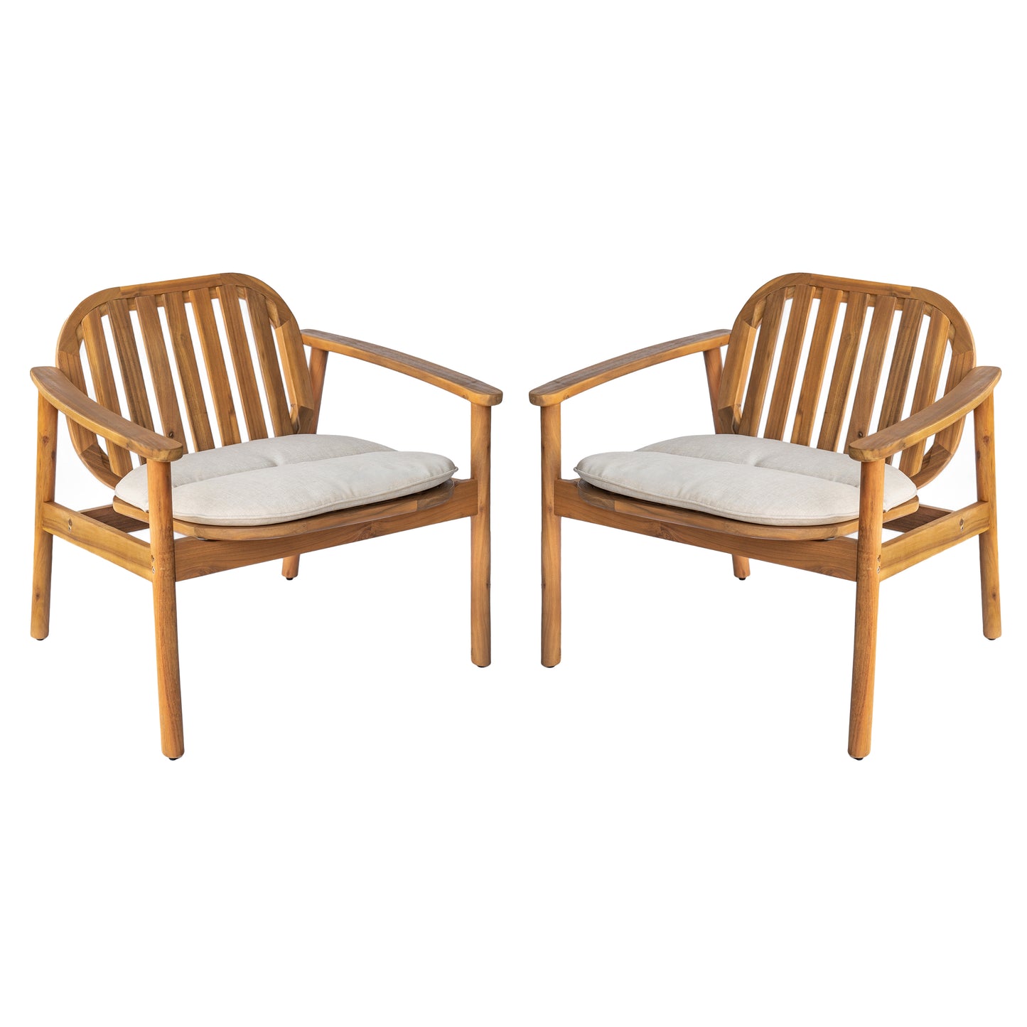 Mejanar Club Chair With Cushion, Set of 2