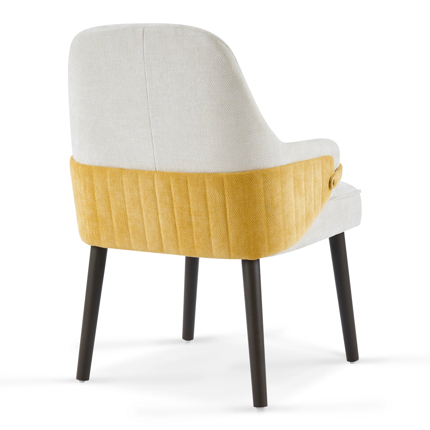 Marlow Indoor Dining Chair Set of 2, Two-Tone Fabric Armchairs with Sturdy Frame, Modern Accent Chairs for Dining Room & Living Area, 300lbs Capacity