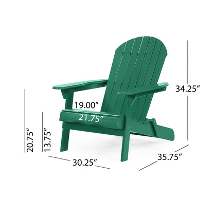 Cartagena Outdoor Acacia Wood Adirondack Chair