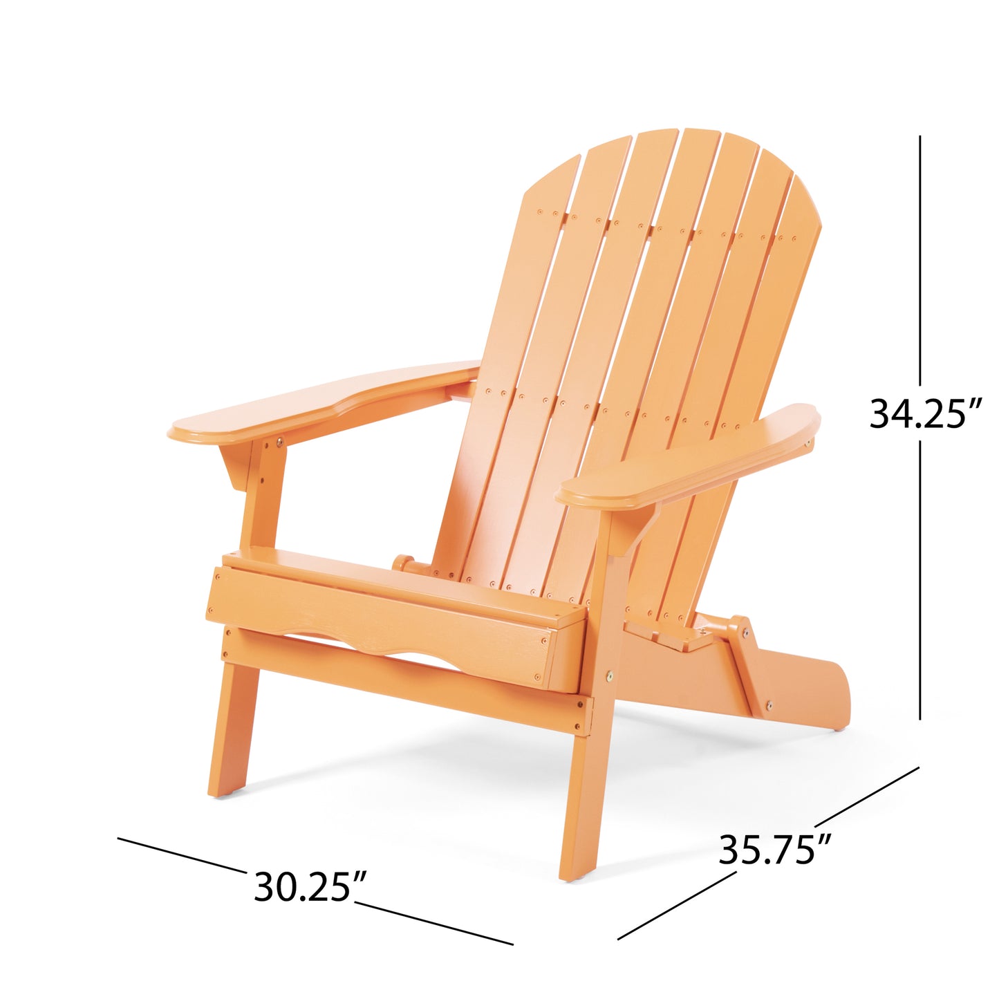 Cartagena Outdoor Acacia Wood Adirondack Chair