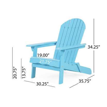 Cartagena Outdoor Acacia Wood Adirondack Chair