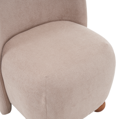 Sallia Ultra-Soft Modern Low-Back Armless Accent Chair, Multiple Color