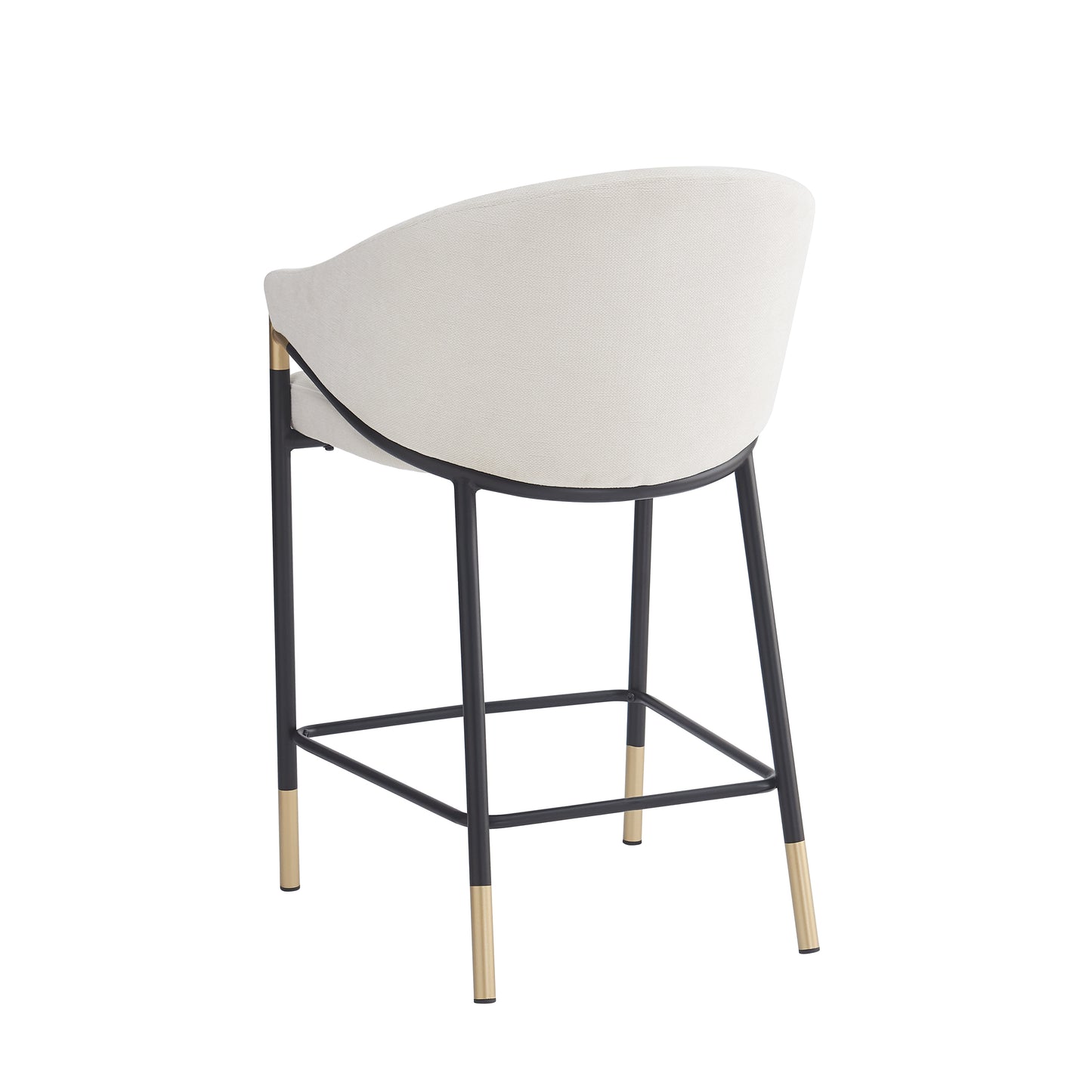 Zayana 26" Seat Height, Modern Bar Stool with Curved Armrests,Set of 2