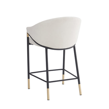 Zayana 26" Seat Height, Modern Bar Stool with Curved Armrests,Set of 2