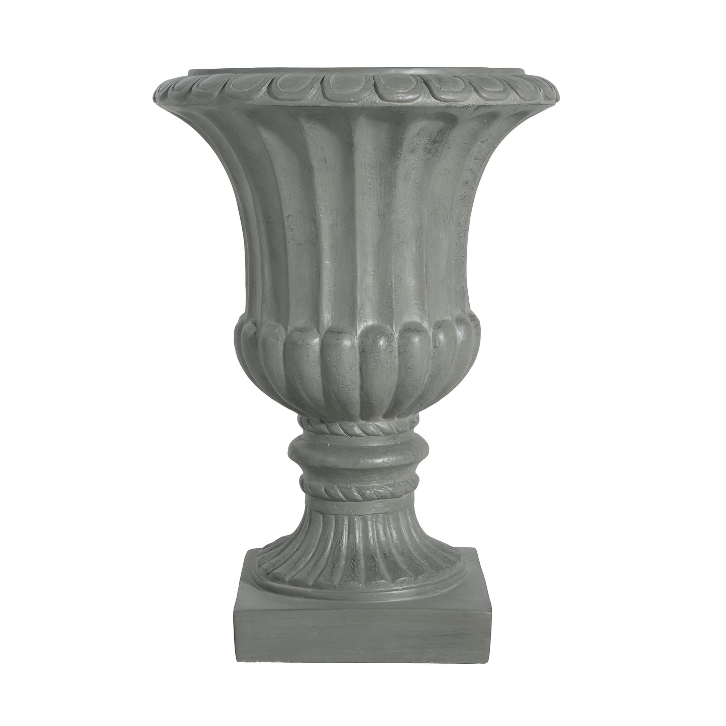 Alder Outdoor Magnesium Oxide Garden Urn Planter, Antique White