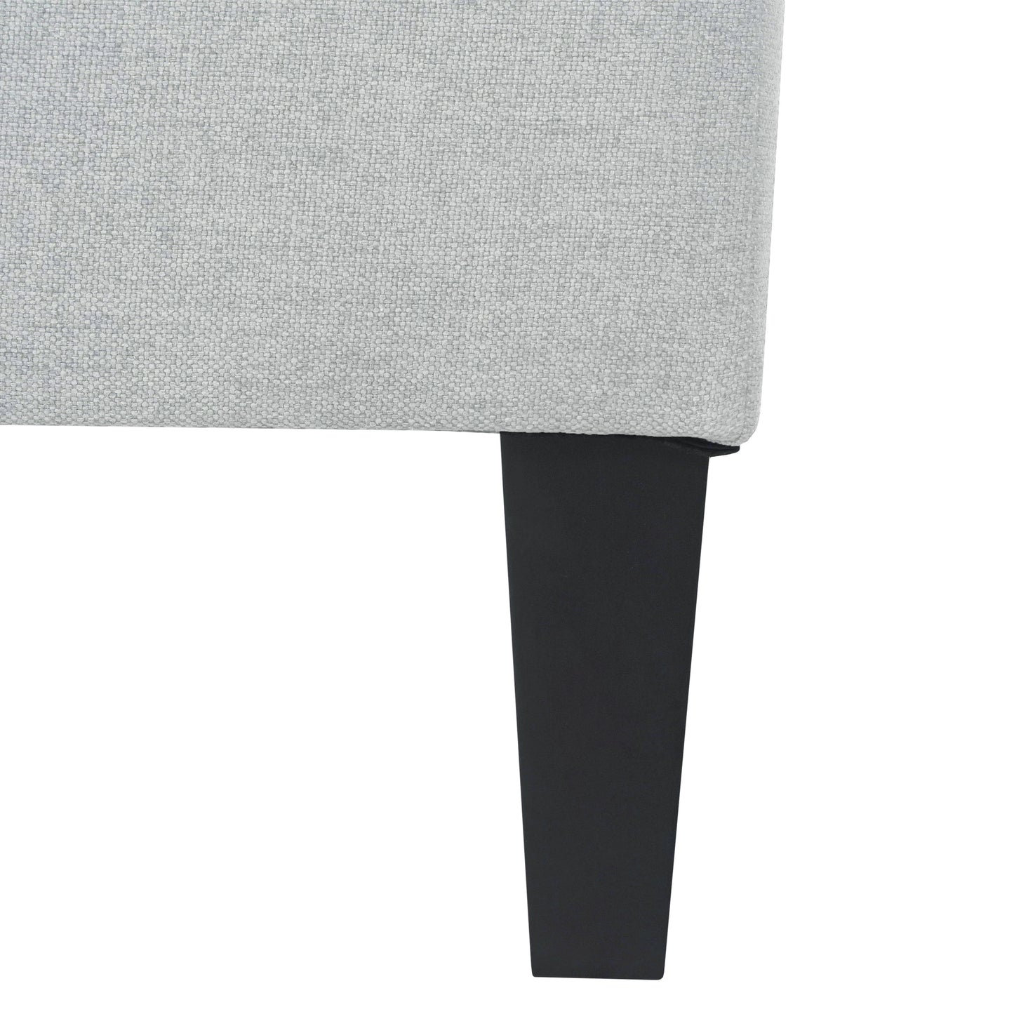 Briseis High-quality Upholstered Ottoman with birch legs, comfortable lounge stool