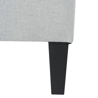 Briseis High-quality Upholstered Ottoman with birch legs, comfortable lounge stool