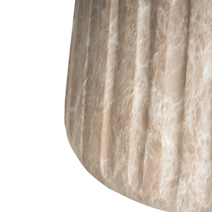 Ythariar Outdoor Cleme Carved Side Table