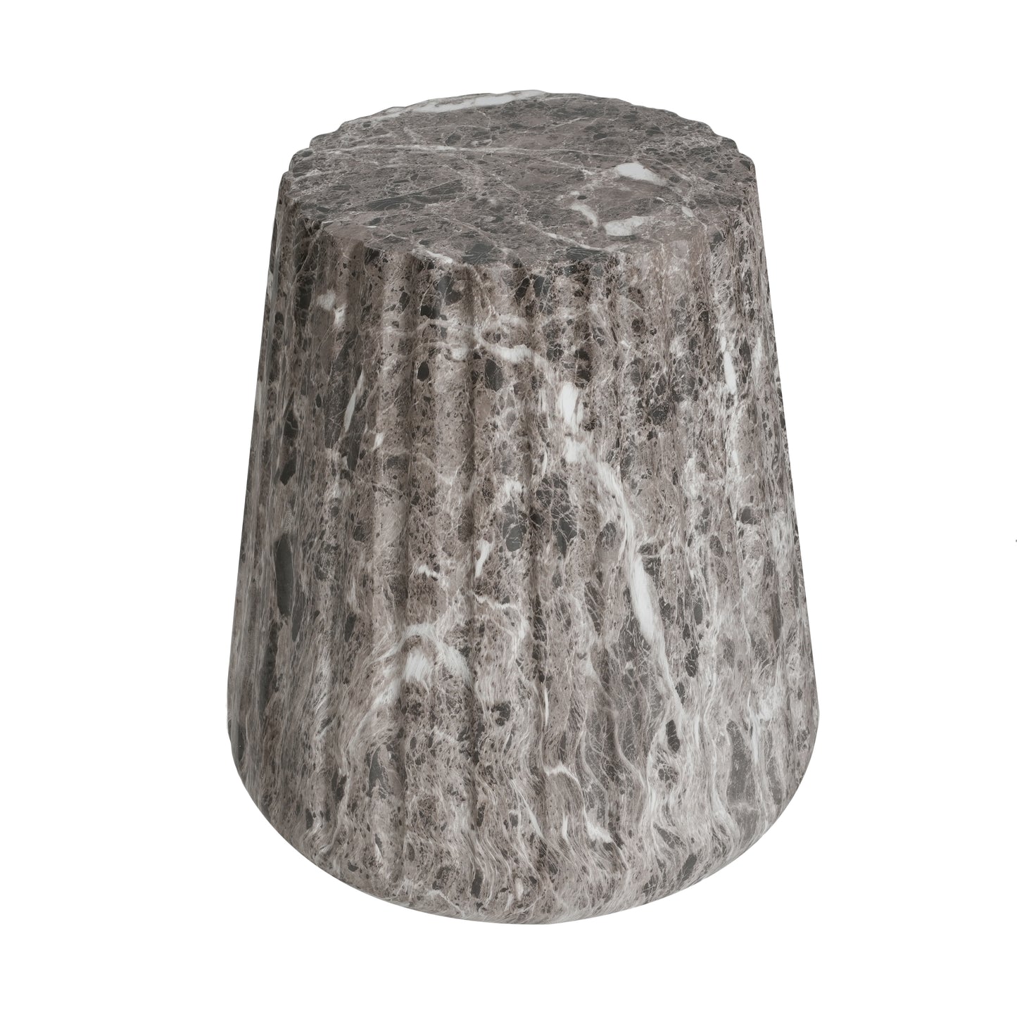 Ythariar Outdoor Cleme Carved Side Table